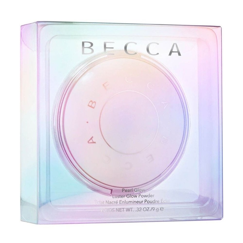 NEW! BECCA Pearl Glow Luster Glow Powder Highlighter in Pure Pearl Discontinued - Picture 2 of 12